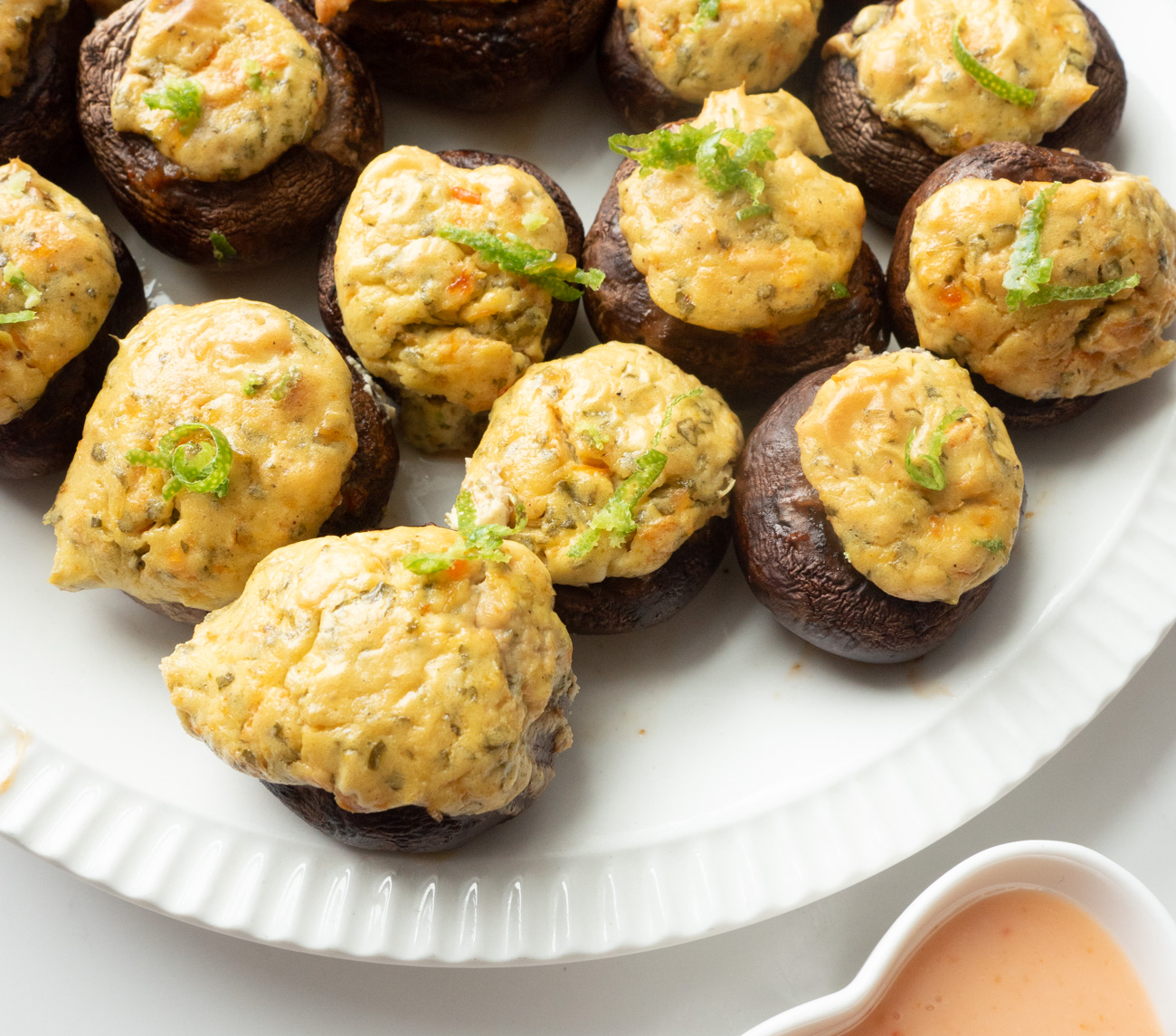 Asian-Style Stuffed Mushrooms