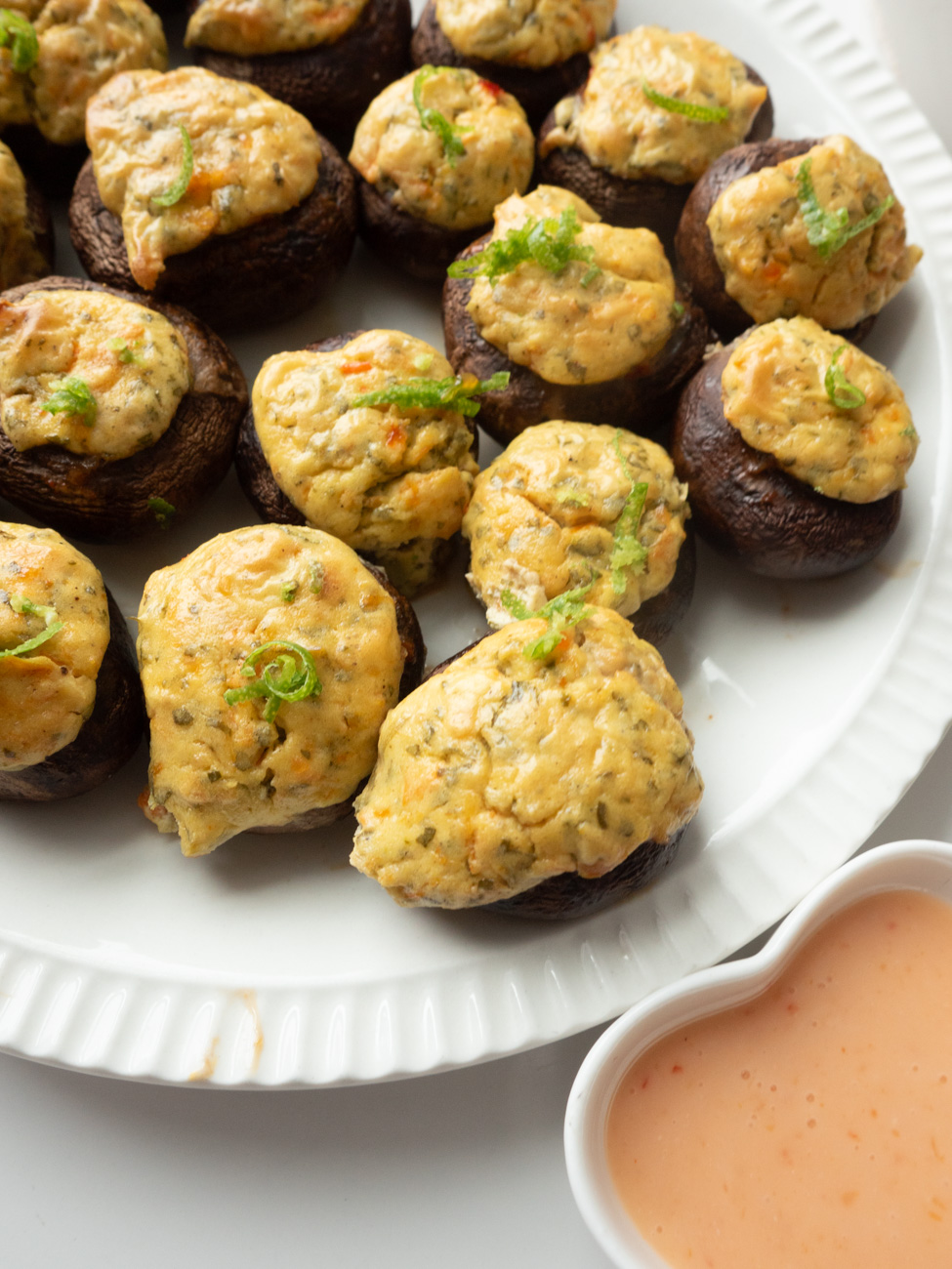 Asian-Style Stuffed Mushrooms
