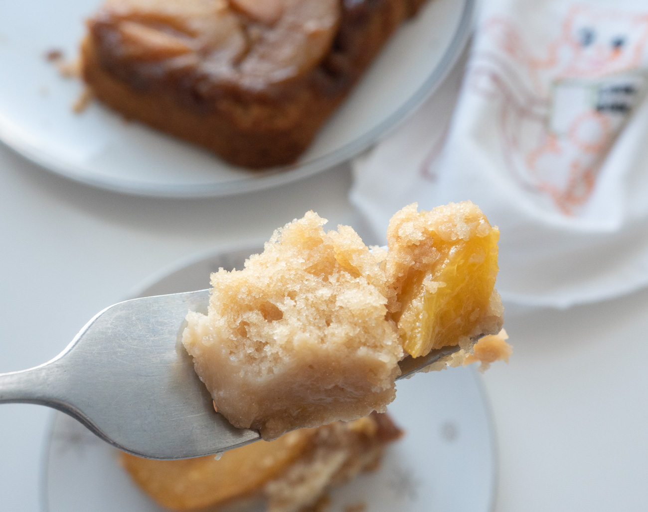 Ginger Peach Upside Down Cake
