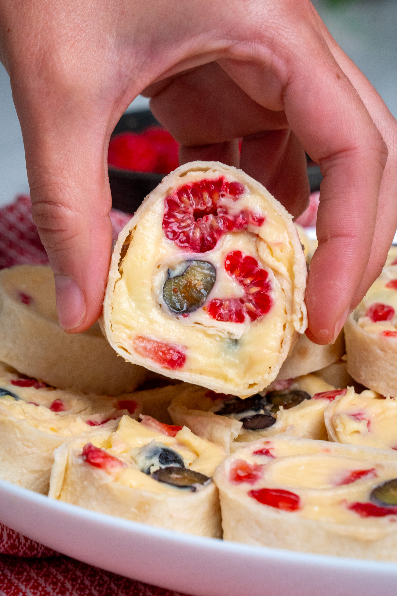Cheesecake Party Pinwheels Vertical 15