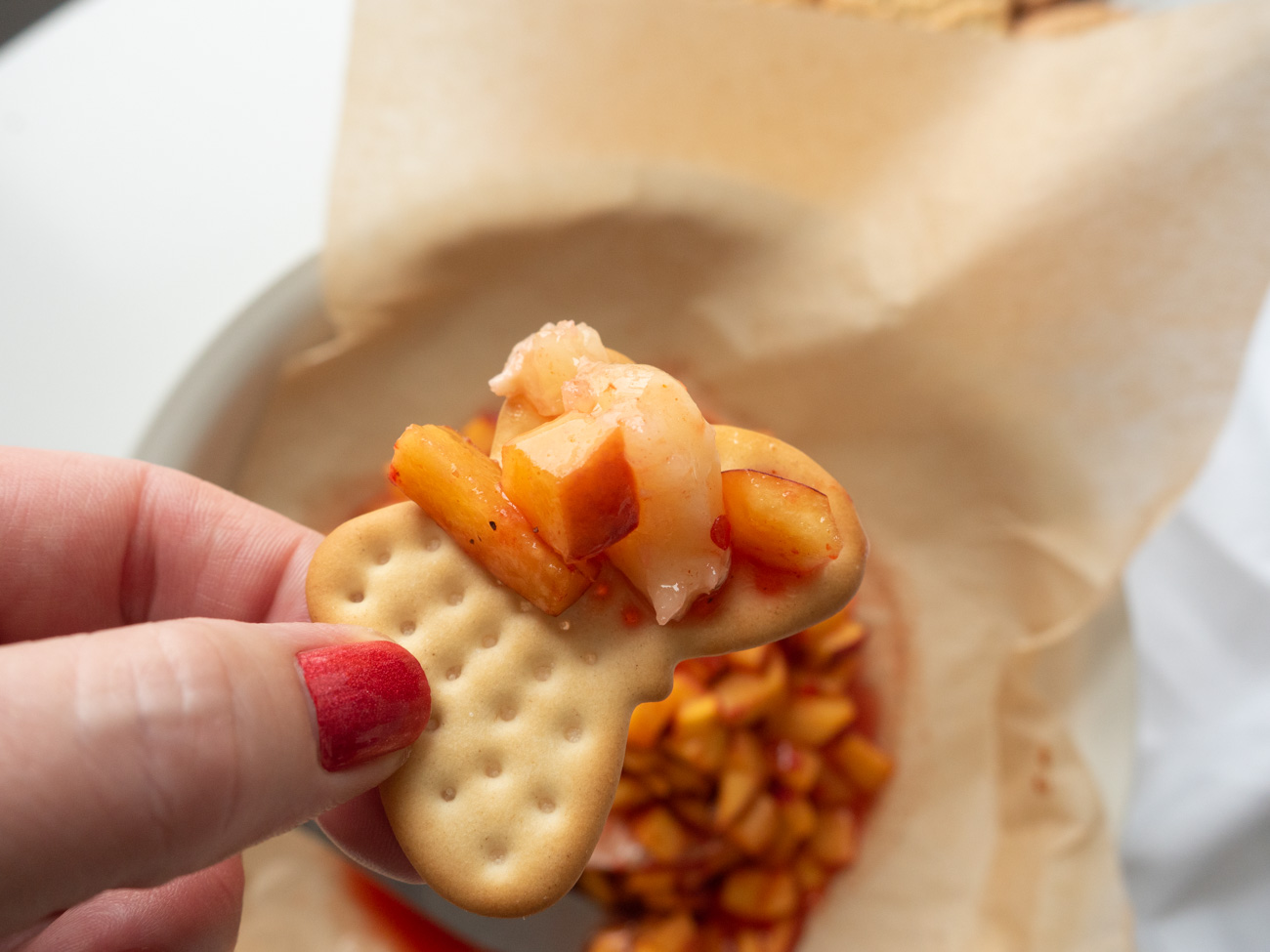 Baked Brie with Jezebel Peaches