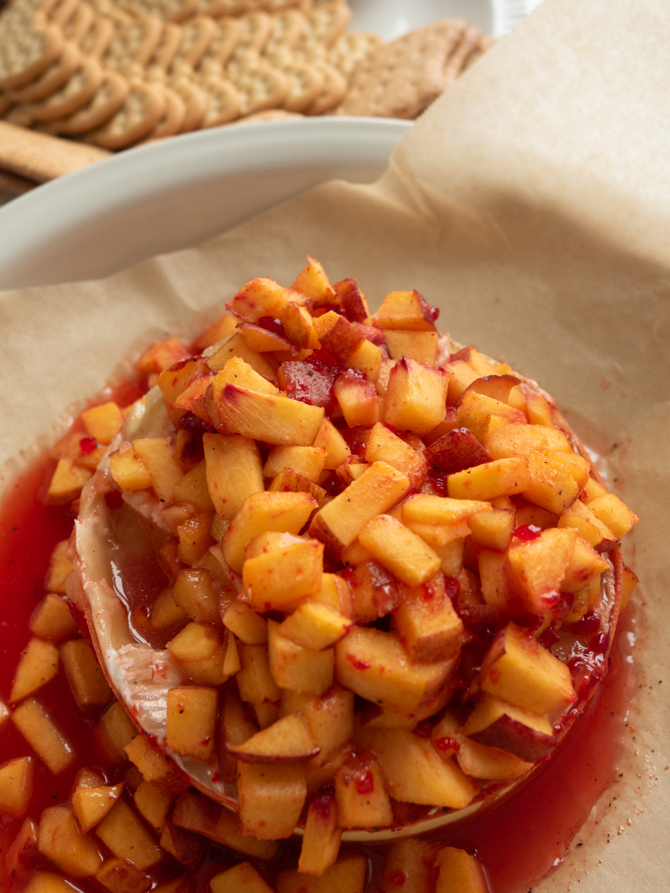 Baked Brie with Jezebel Peaches Vert 8