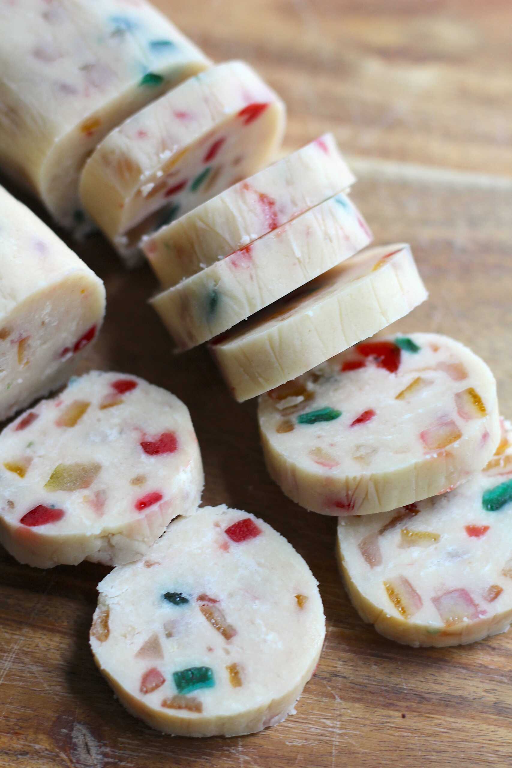 Fruitcake shortbread cookies 5