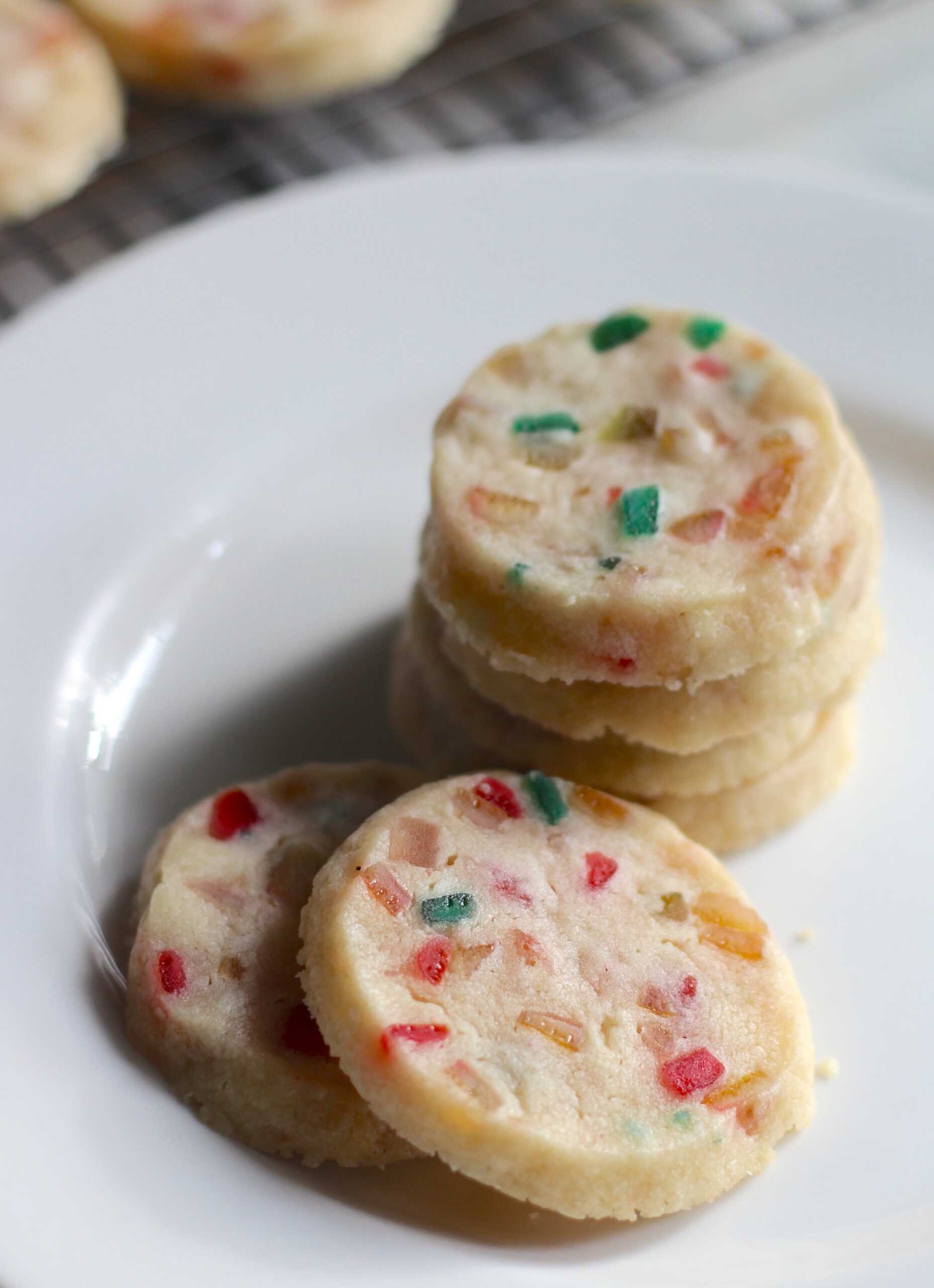 Fruitcake shortbread cookies 9