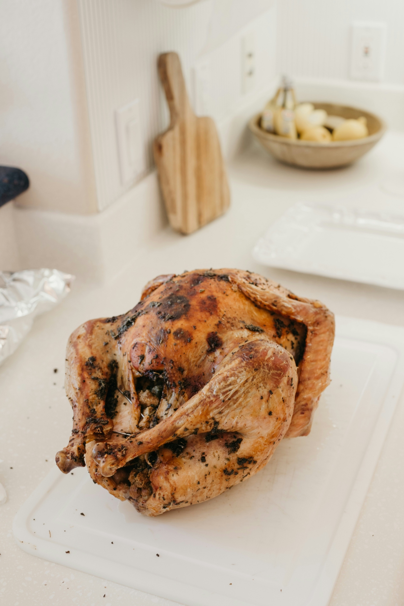 Turkey Resting on Counter