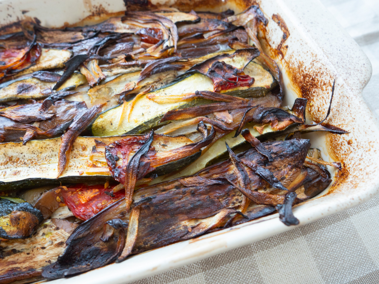 Charred Eggplant and Zucchini