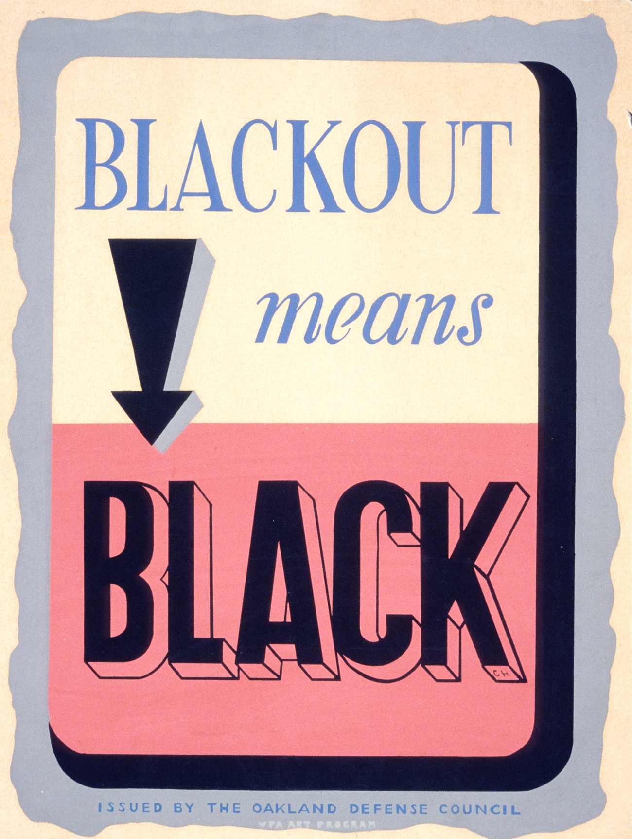 WWII Blackout Poster