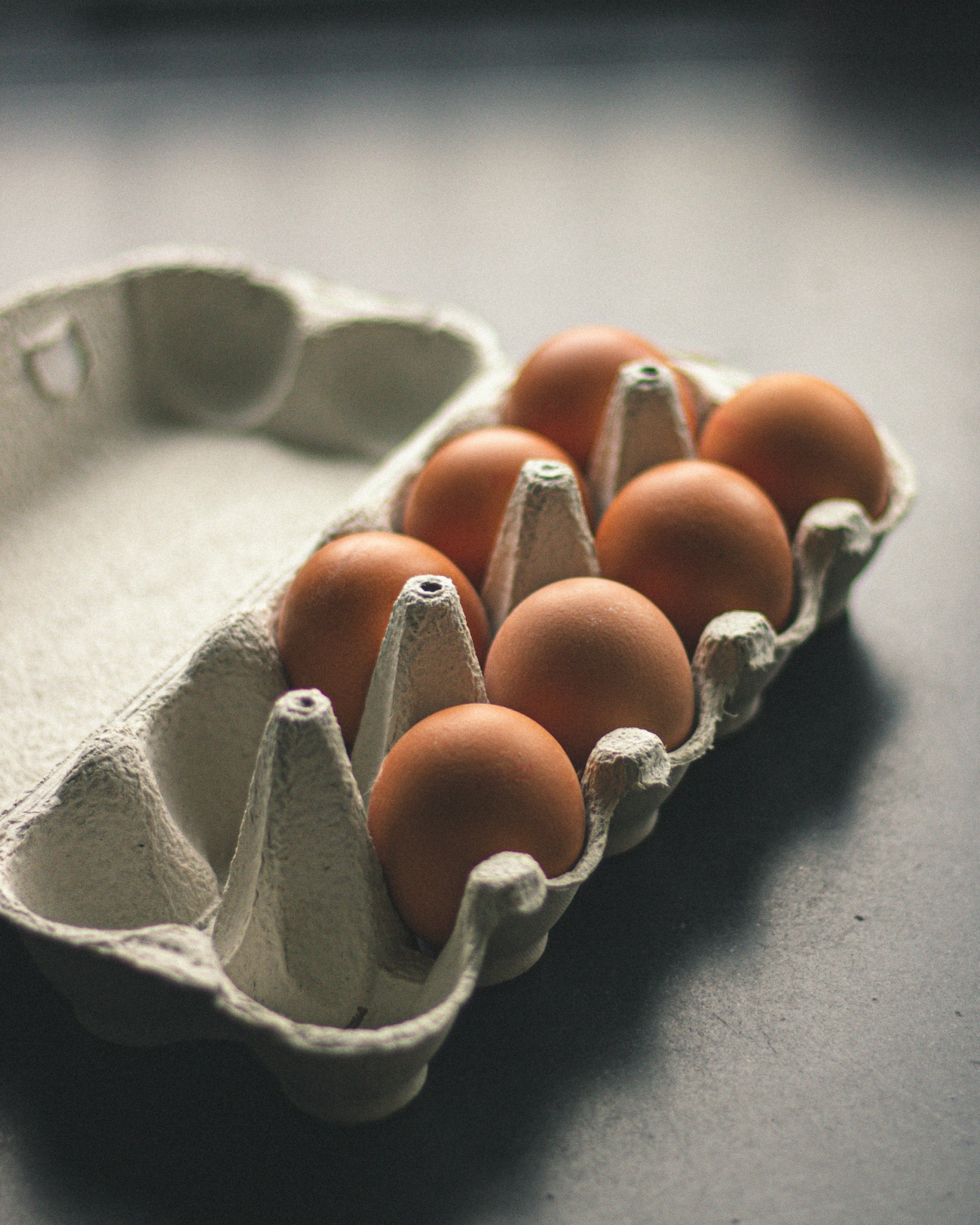 Carton of Brown Eggs