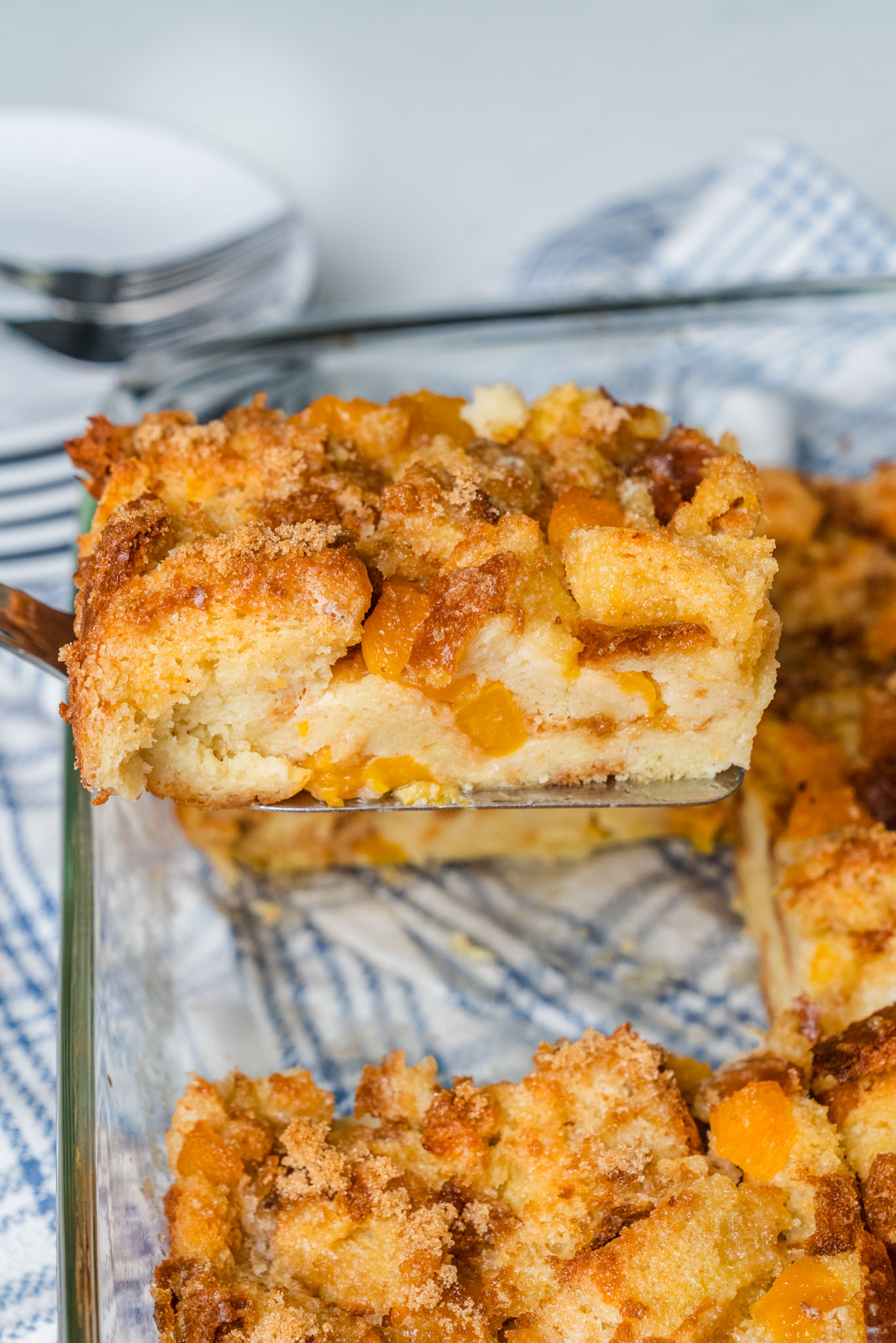 Baked Peach Pudding Vert-13